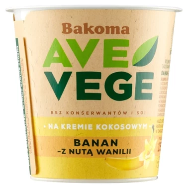 Bakoma Ave Vege Roślinny produkt kokosowy banan-z nutą wanilii 150 g - 1