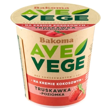 Bakoma Ave Vege Roślinny produkt kokosowy truskawka-poziomka 150 g - 0