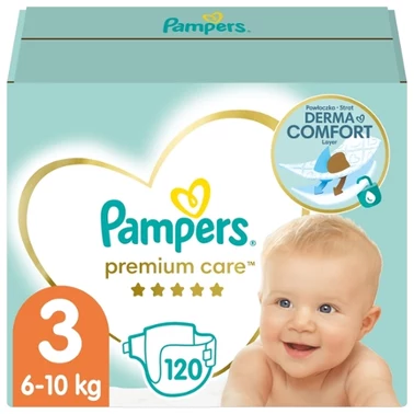Pampers Premium Care, Rozmiar 3, 120 pieluszki, 6kg-10kg - 4