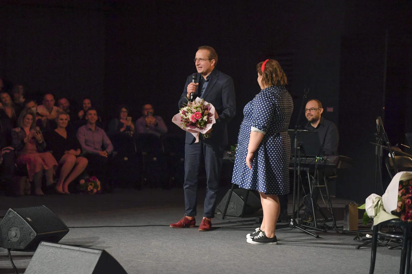 Dominika Gwit i Robert Górski na premierze stand-upu Dominika Gwit i Robert Górski na premierze stand-upu