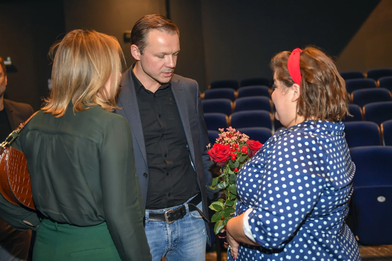 Dominika Gwit i Lesław Żurek na premierze stand-upu Dominika Gwit i Lesław Żurek na premierze stand-upu