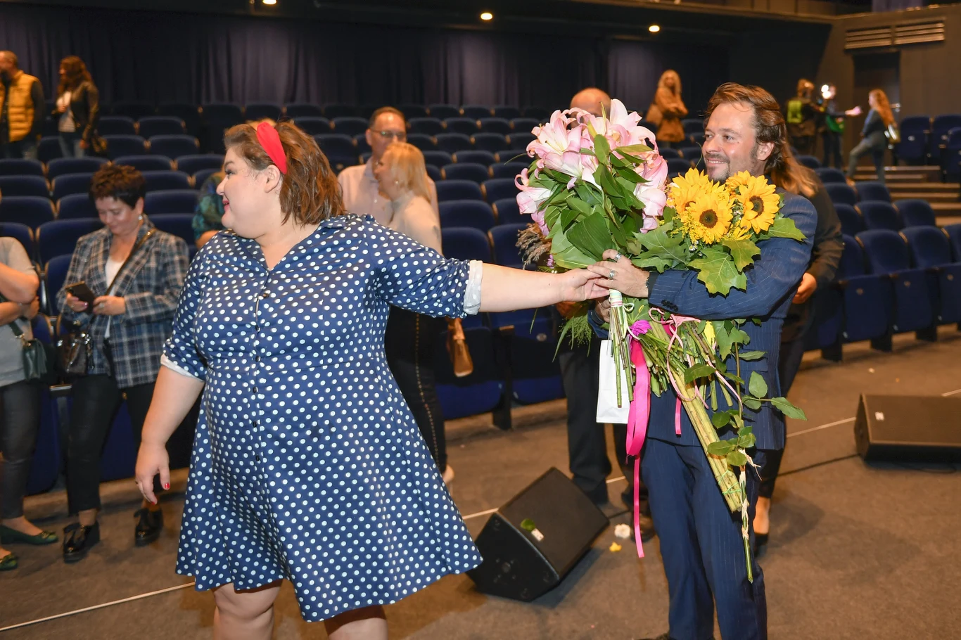 Dominika Gwit i Wojciech Dunaszewski na premierze stand-upu Dominika Gwit i Wojciech Dunaszewski na premierze stand-upu