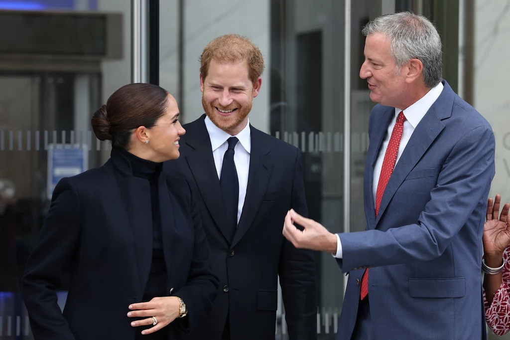 Meghan i Harry spotkali się w Nowym Jorku z  Billem de Blasio oraz z jego żoną Chirlane McCray i gubernator stanu Nowy Jork, Kathy Hochul