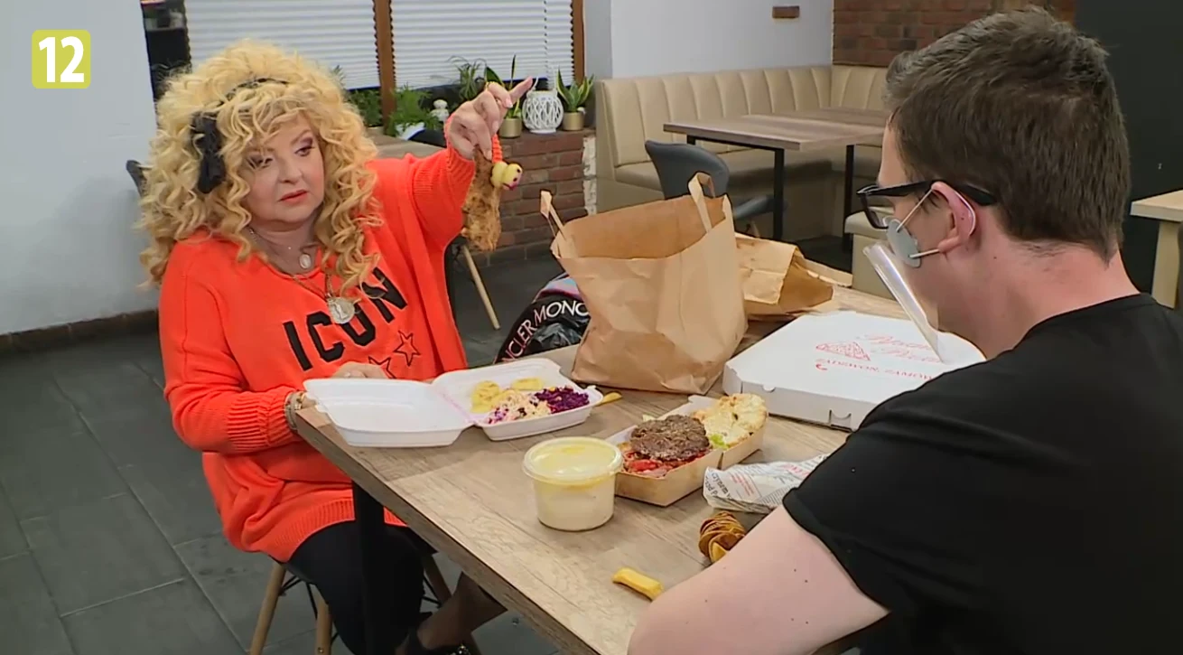 Magda Gessler podczas "Kuchennych rewolucji" w restauracji w Piekarach Śląskich