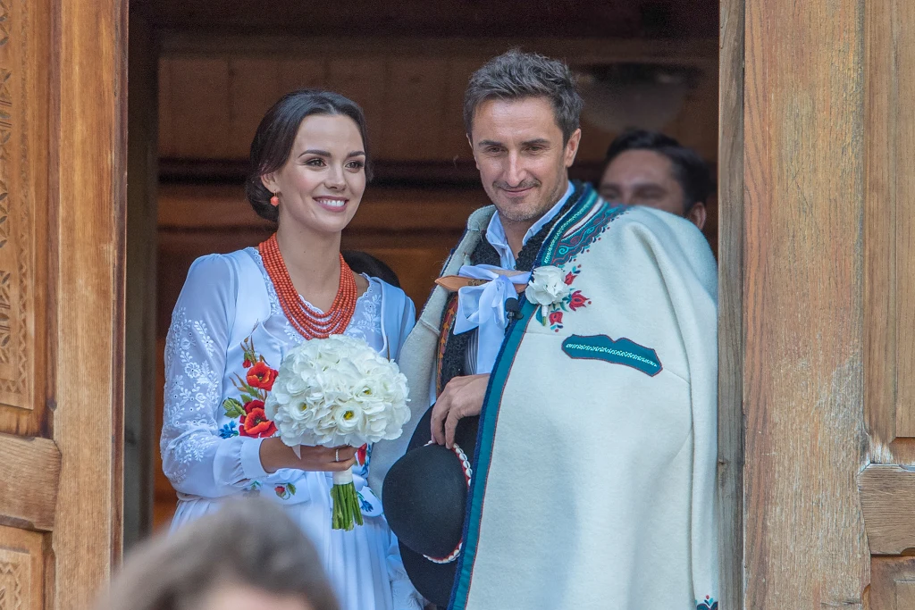 Paulina Krupińska i Sebastian Karpiel-Bułecka w dniu ślubu Paulina Krupińska i Sebastian Karpiel-Bułecka w dniu ślubu