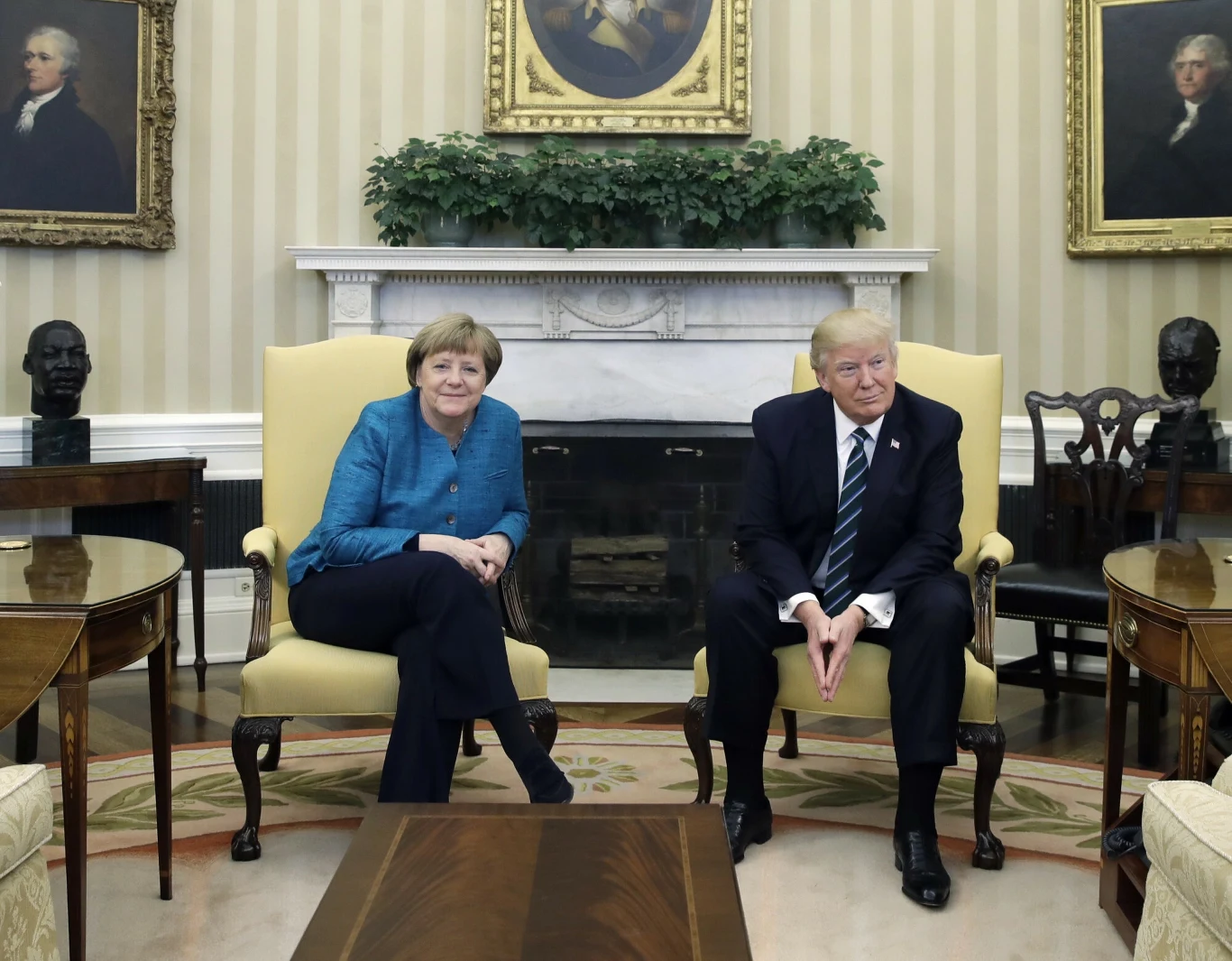 Angela Merkel i Donald Trump w marcu 2017 roku Angela Merkel i Donald Trump w marcu 2017 roku
