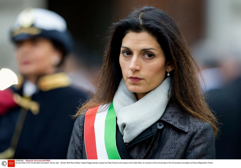 Virginia Raggi, burmistrz Rzymu. Fot. Pierpaolo Scavuzzo/AGF/REX