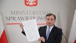 Zbigniew Ziobro podczas piątkowej konferencji