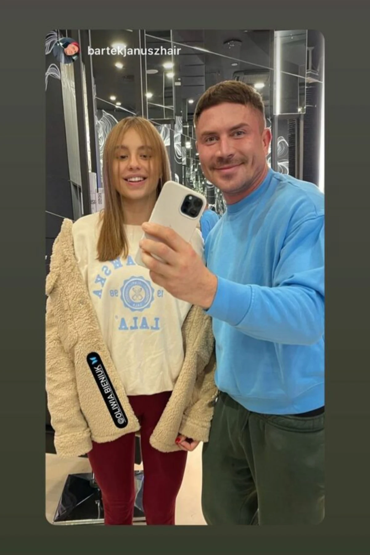 nowa fryzura Oliwii Bieniuk, fot. https://www.instagram.com/bartekjanuszhair/ nowa fryzura Oliwii Bieniuk, fot. https://www.instagram.com/bartekjanuszhair/