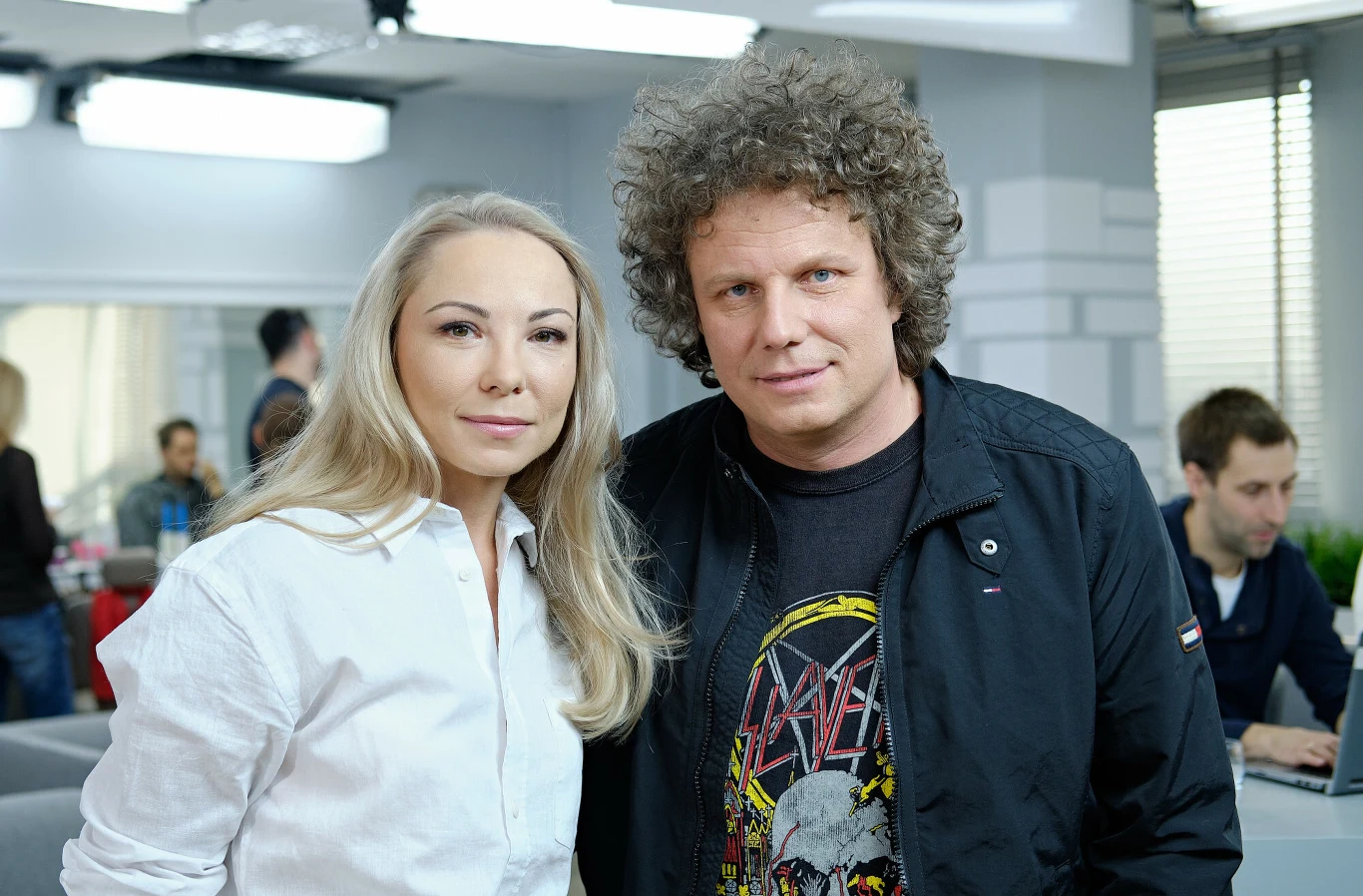 Sidney Polak z żoną, Pauliną Szendal Sidney Polak z żoną, Pauliną Szendal