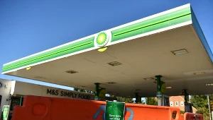 Zamknięta z powodu braku paliwa stacja BP w Hildenborough, południowo wschodnia Anglia (24 września 2021 r.)