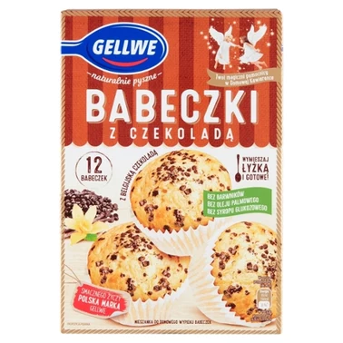 Gellwe Babeczki z czekoladą mieszanka do wypieku 290 g - 0