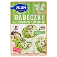 Gellwe Babeczki smak pistacjowy z czekoladą mieszanka do wypieku 290 g