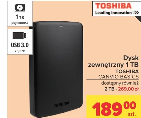 Dysk zewnętrzny Toshiba