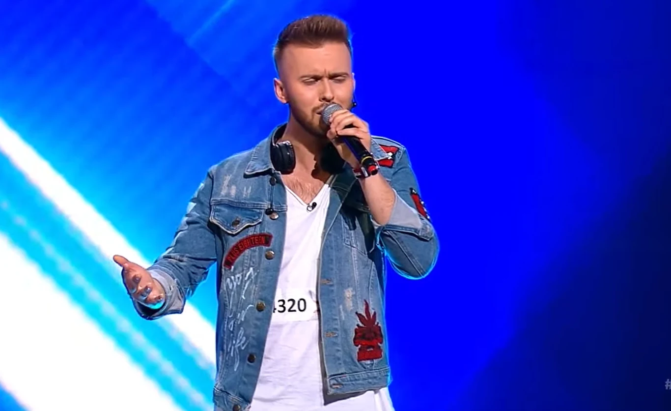 Szymon Grzybacz występuje w "X Factor Romania" Szymon Grzybacz występuje w "X Factor Romania"
