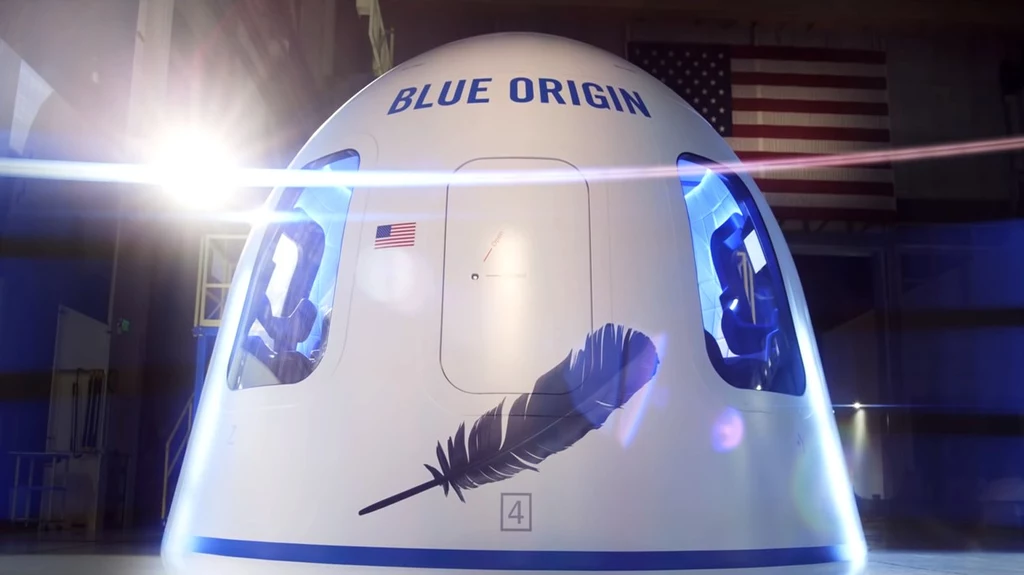 Blue Origin pokazało od środka załogową kapsułę do turystycznych lotów w kosmos