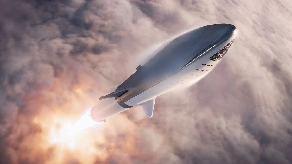 Elon Musk dumnie prezentuje nowe, piękne rendery rakiety Big Falcon Rocket