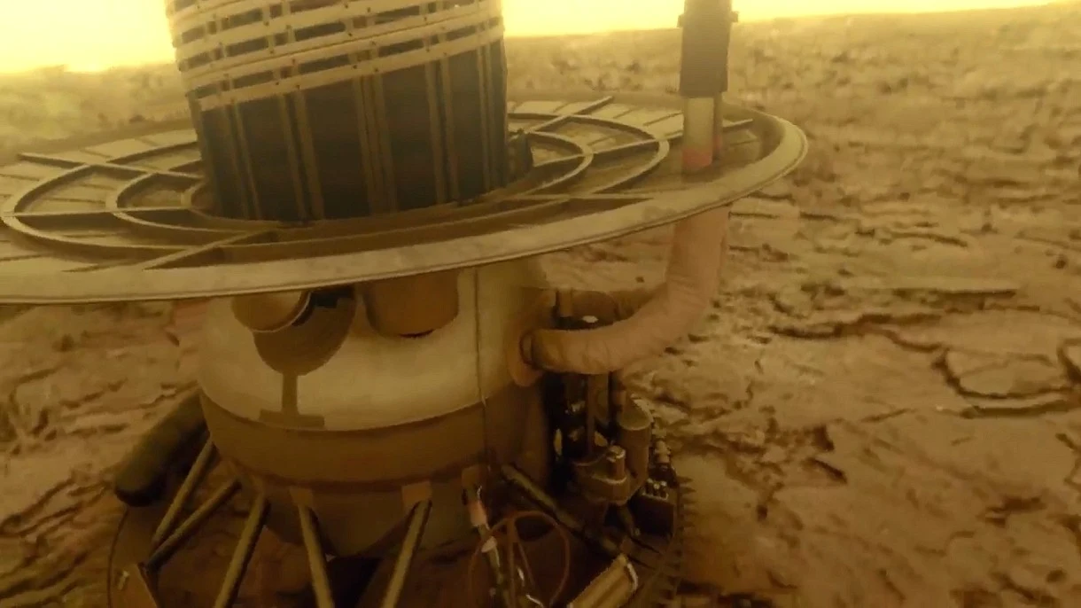 Fenomenalna wizualizacja VR lądownika Wenera na powierzchni Wenus Fenomenalna wizualizacja VR lądownika Wenera na powierzchni Wenus