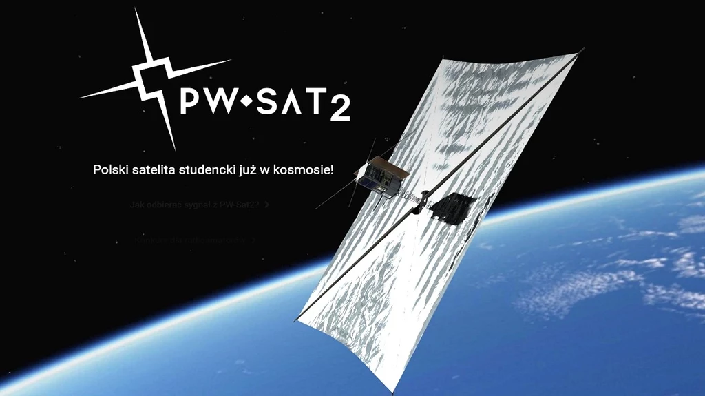 Polski mikrosatelita PW-Sat2 dziś pomyślnie rozłożył żagiel deorbitacyjny!