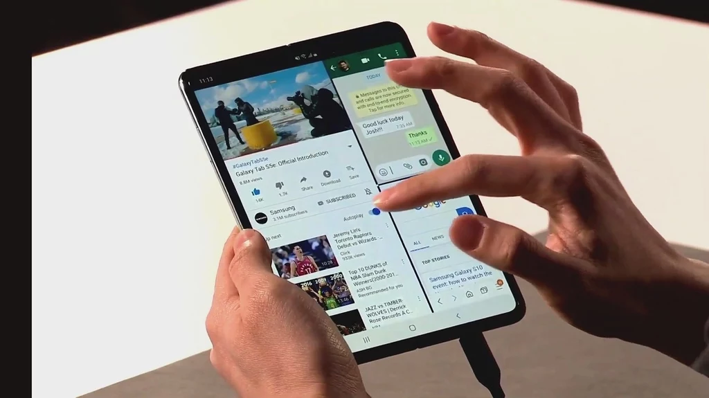 Składany smartfon Samsung Galaxy Fold oficjalnie zaprezentowany (film)