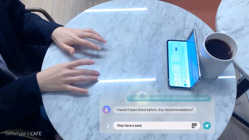 SelfieType, czyli Samsung prezentuje na CES 2020… niewidzialną klawiaturę