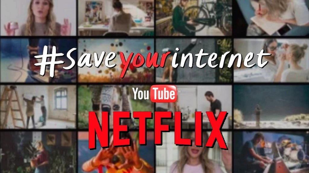 Netflix i YouTube ograniczają jakość filmów do SD, aby odciążyć światowy Internet