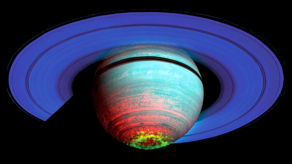 NASA i ESA ukazują zorze polarne na Saturnie w obiektywie teleskopu Hubble'a