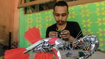 Yusuf z Indonezji tworzy roboty-owady z odpadów