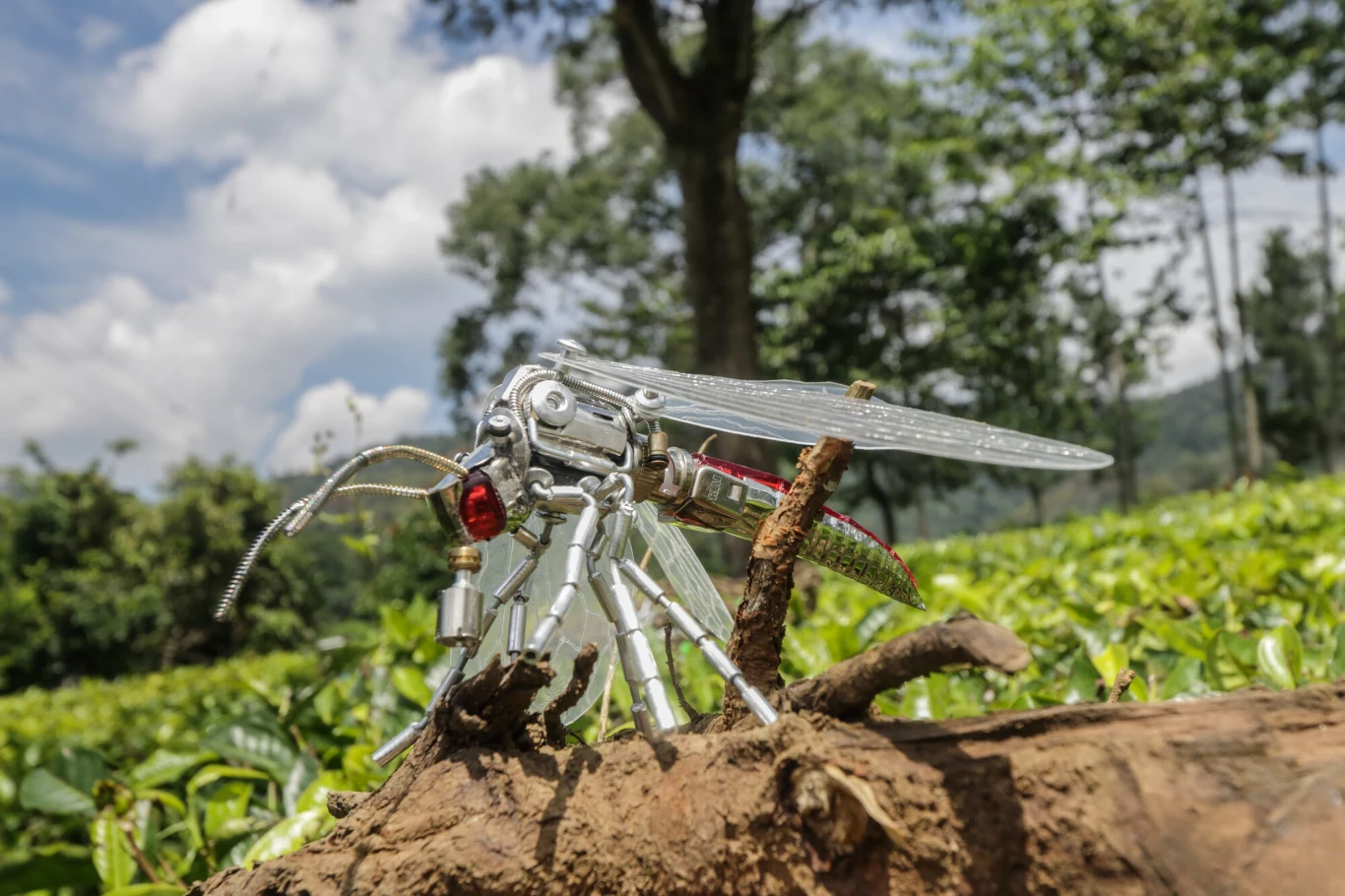 Yusuf z Indonezji tworzy roboty-owady z odpadów