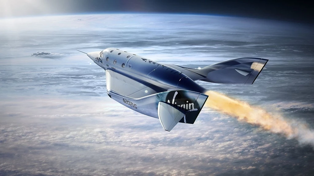 Oto pierwszy lot na granicę kosmosu statku kosmicznego od Virgin Galactic [WIDEO]