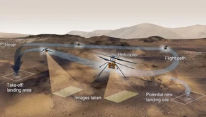 Marsjański helikopter już po kolejnym pomyślnym locie. Zobacz go na filmie