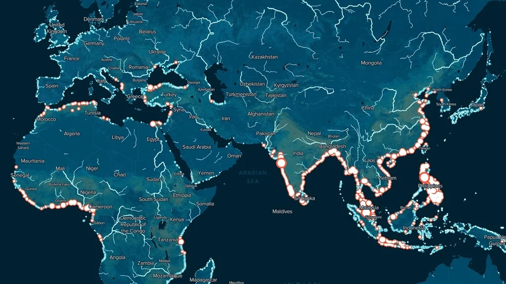 Oto najdokładniejsza w historii mapa zanieczyszczenia światowych rzek