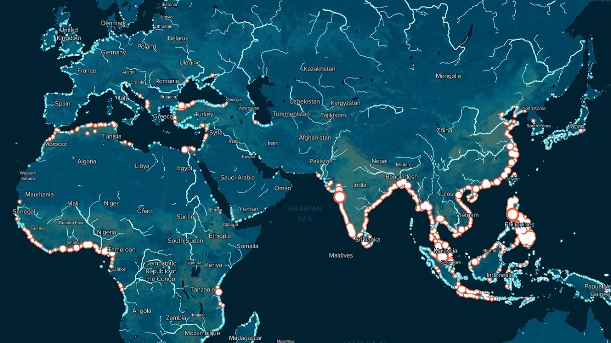Oto najdokładniejsza w historii mapa zanieczyszczenia światowych rzek Oto najdokładniejsza w historii mapa zanieczyszczenia światowych rzek