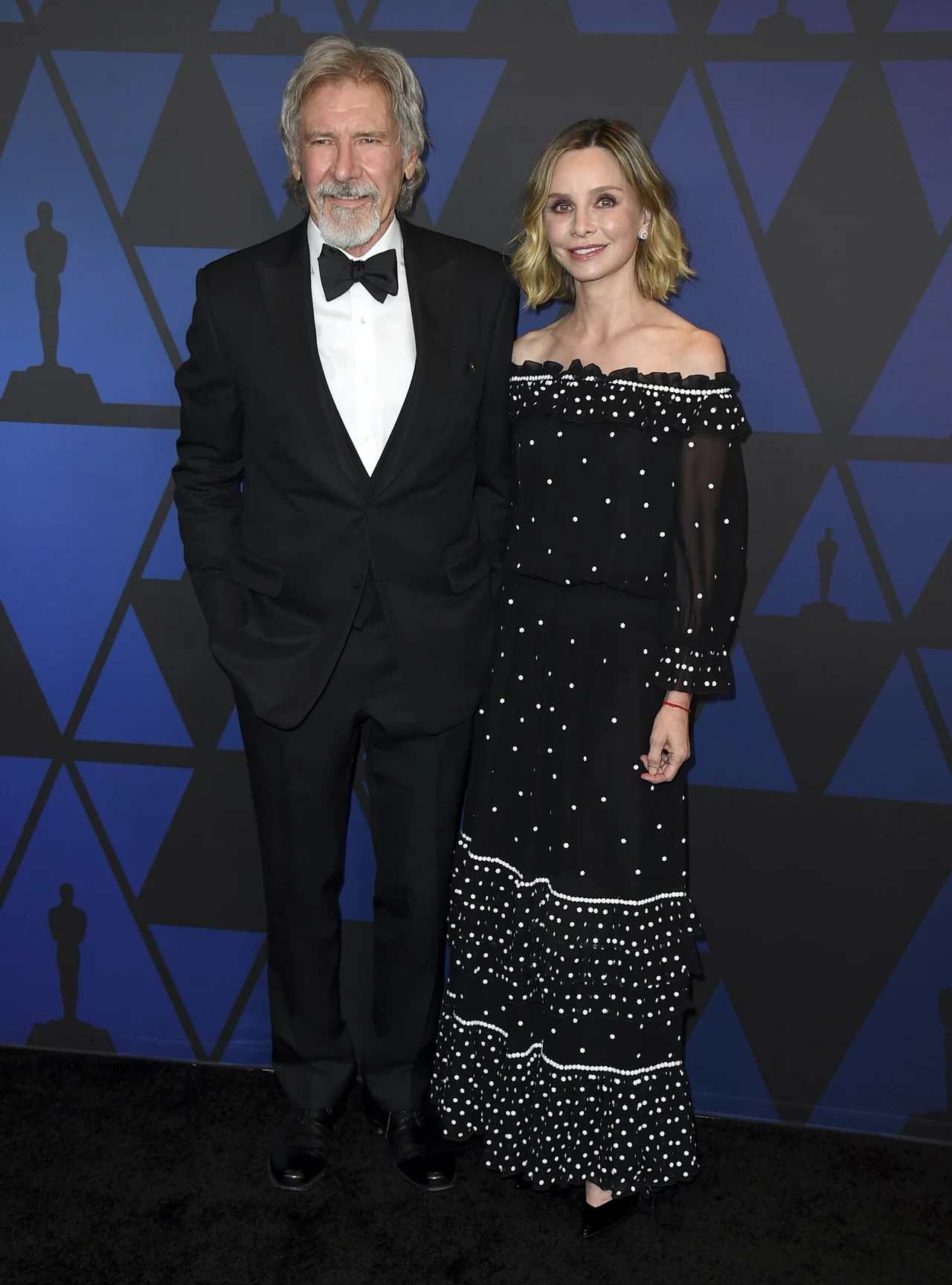 Harrison Ford i Calista Flockhart podczas rozdania Nagród Governors 2018 Harrison Ford i Calista Flockhart podczas rozdania Nagród Governors 2018