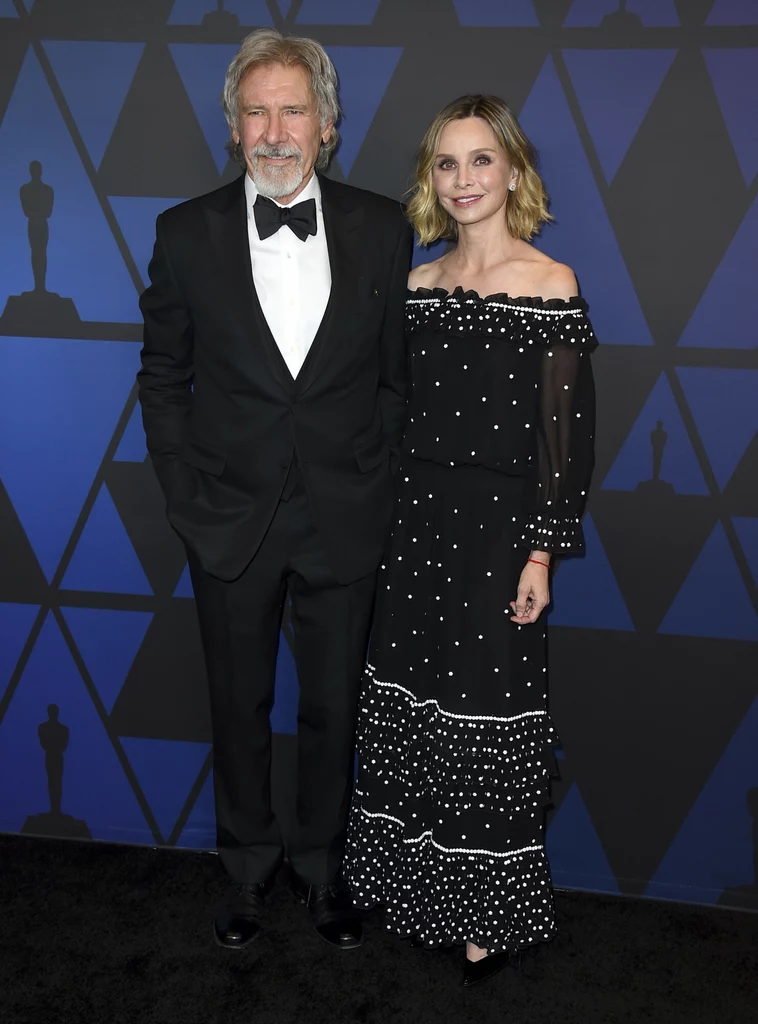 Harrison Ford i Calista Flockhart podczas rozdania Nagród Governors 2018