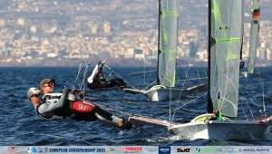 Mikołaj Staniul i Jakub Sztorch - mistrzowie Europy w  żeglarskiej klasie 49er