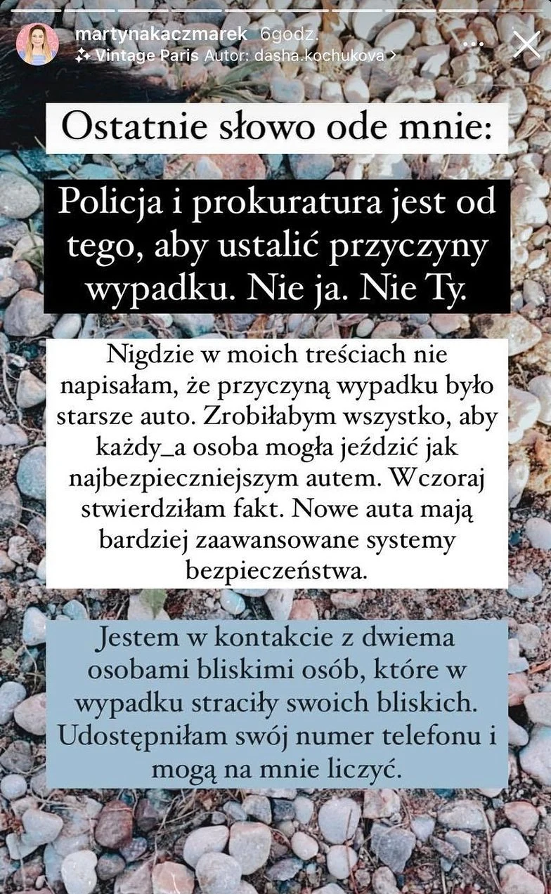 tragiczny wypadek samochodowy, fot. https://www.instagram.com/martynakaczmarek/ tragiczny wypadek samochodowy, fot. https://www.instagram.com/martynakaczmarek/