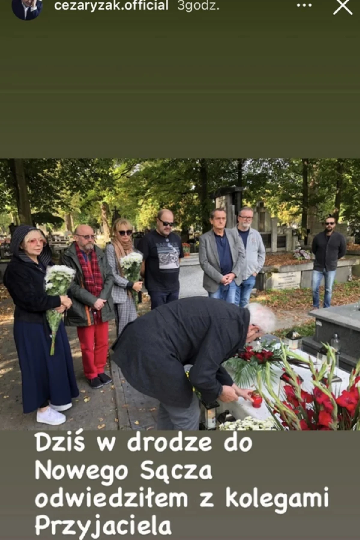 Grób Piotra Machalicy, fot. https://www.instagram.com/cezaryzak.official/ Grób Piotra Machalicy, fot. https://www.instagram.com/cezaryzak.official/