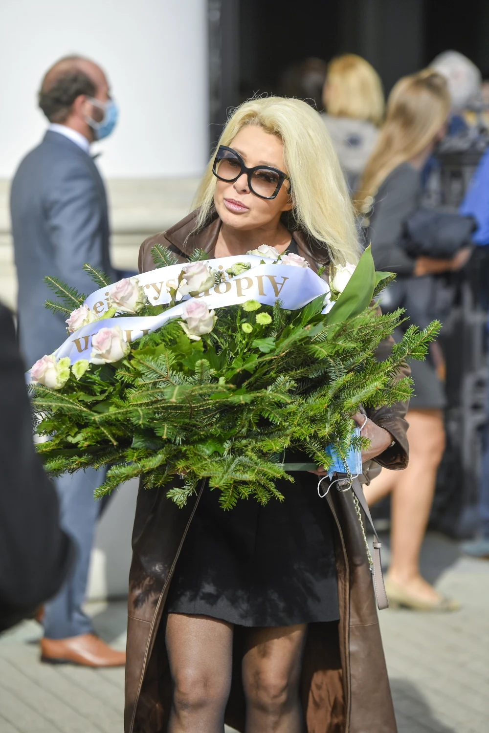 Aldona Orman pojawiła się na pogrzebie Krystyny Kołodziejczyk i Wiesława Szyszko