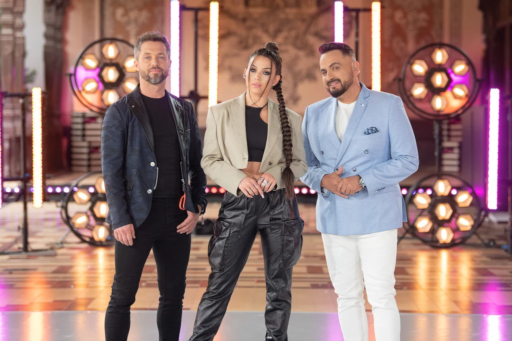 Misha Kostrzewski i jury programu "You Can Dance. Nowa Generacja"