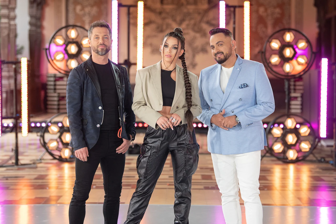 Misha Kostrzewski i jury programu "You Can Dance. Nowa Generacja"