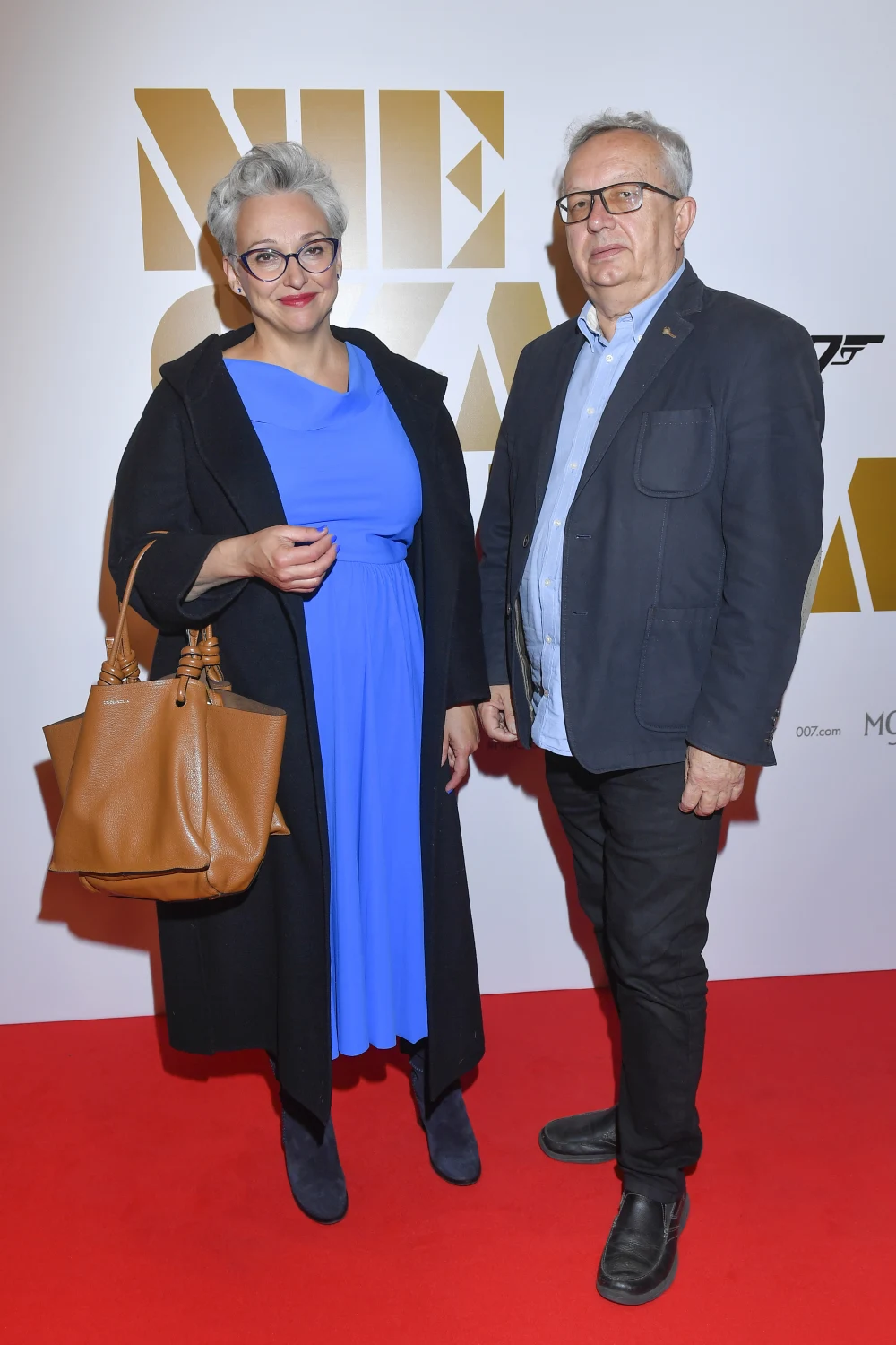 Kinga Dębska i Zbigniew Domagalski  na polskiej premierze filmu "Nie czas umiera