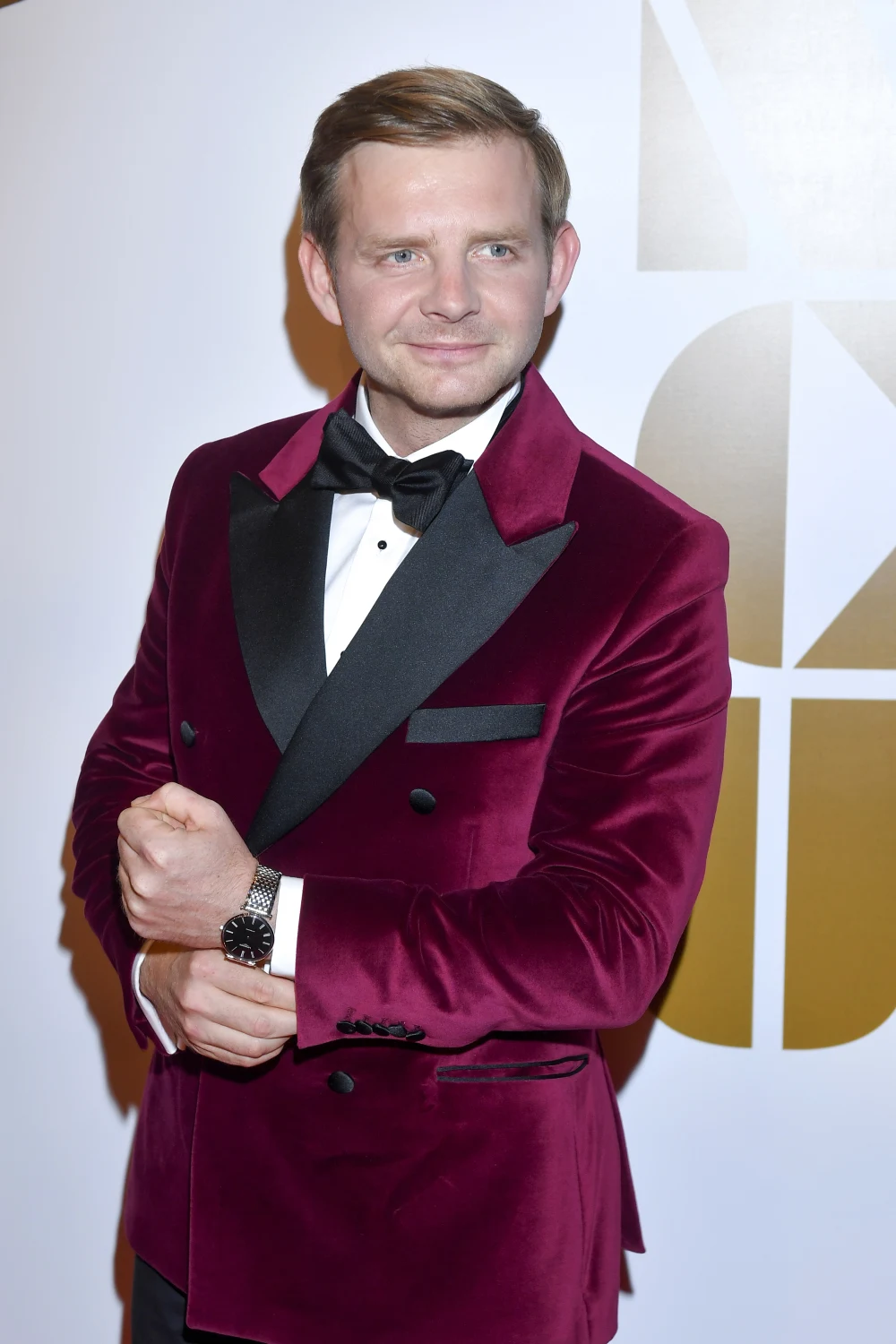 Rafał Zawierucha na polskiej premierze filmu "Nie czas umierać"