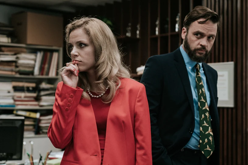 Vanessa Aleksander na planie polskiej wersji "The Office" 