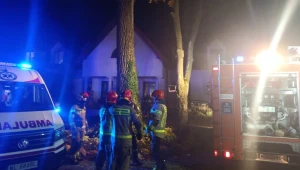 Pożar w Siennicy; Mazowiecka Straż Pożarna/Twitter 