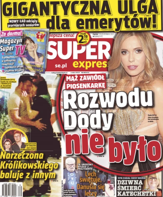 O wizycie w klubie Joanny Jarmołowicz donosi "Super Express" O wizycie w klubie Joanny Jarmołowicz donosi "Super Express"