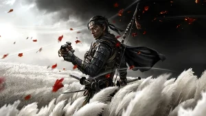 Ghost of Tsushima - gadżety z gry sprzedawane na prawdziwej Cuszimie