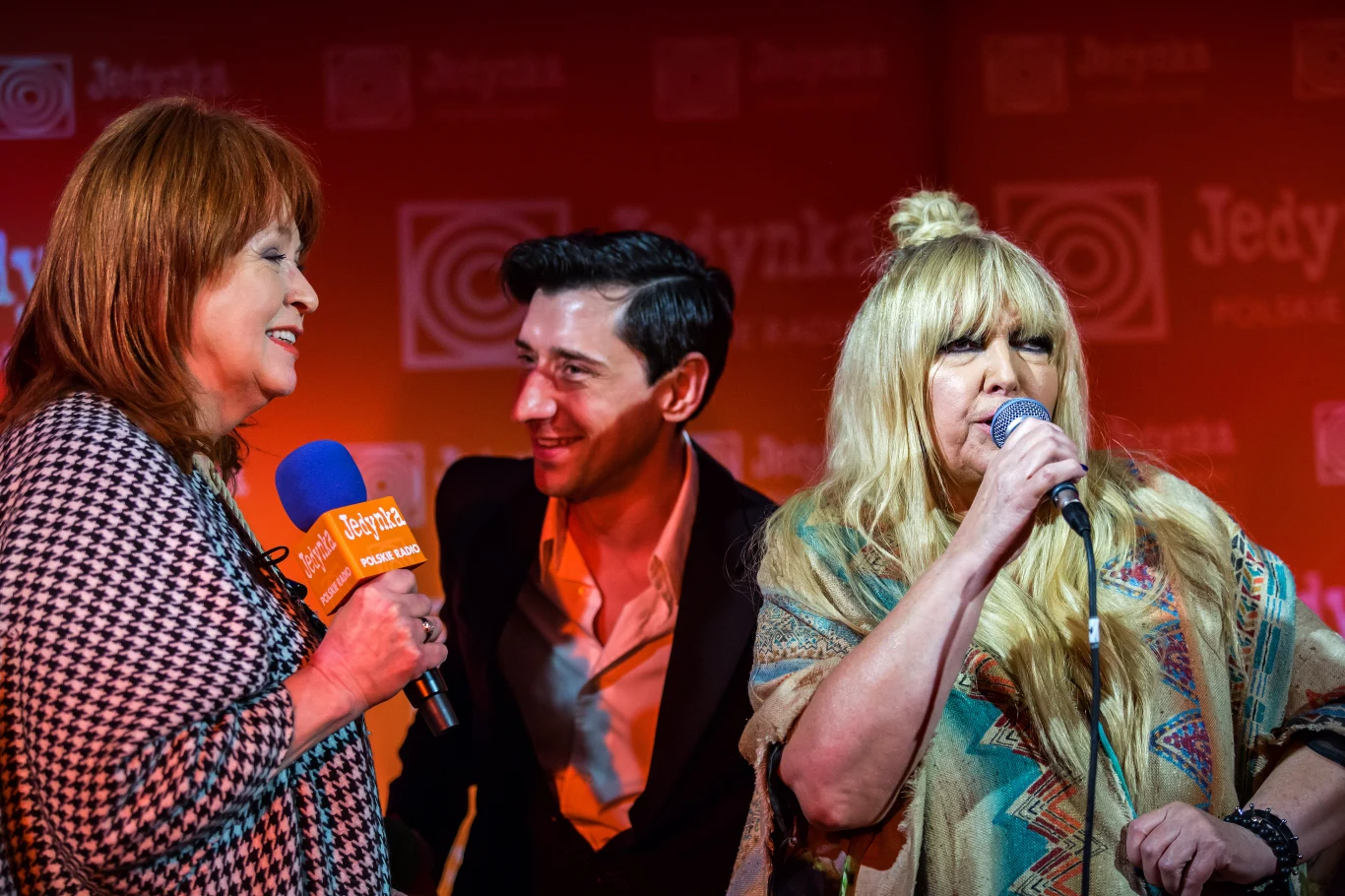 Paweł Kowalczyk z Marylą Rodowicz i Danutą Błażejczyk