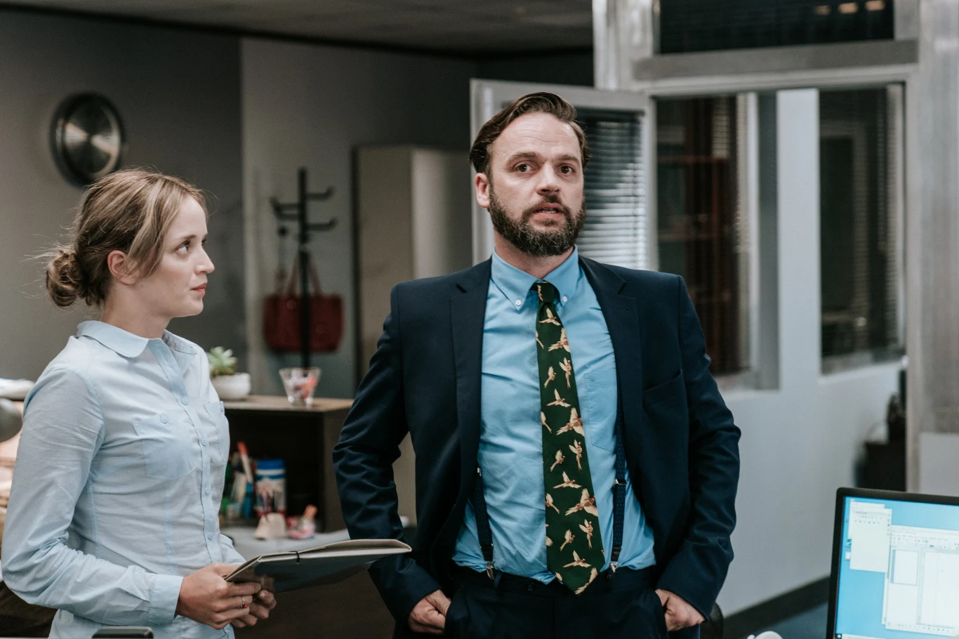 "The Office PL": Piotr Polak na planie serialu