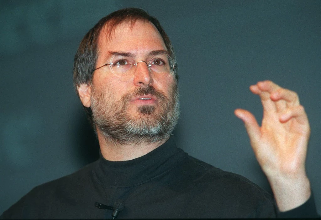 Steve Jobs, zdjęcie z 1998 roku - po triumfalnym powrocie do firmy, rozpoczyna nową erę Apple